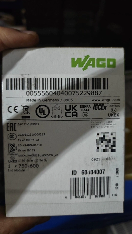 WAGO 750-600 product image
